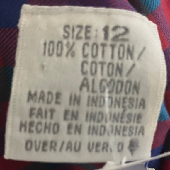 Liz Claiborne vintage Pink and Blue Plaid midi/Maxi dress - Picture 7 of 15